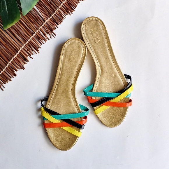 J. Crew Shoes - FINAL PRICE - J. Crew Gold Lucia Leather Sandals